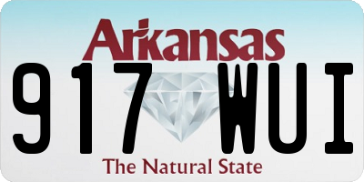 AR license plate 917WUI