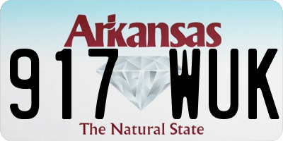 AR license plate 917WUK