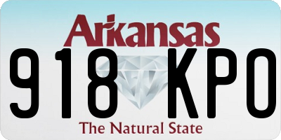 AR license plate 918KPO