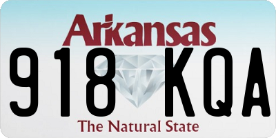 AR license plate 918KQA
