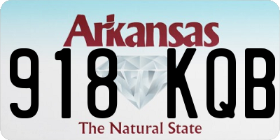 AR license plate 918KQB