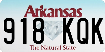 AR license plate 918KQK