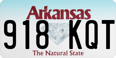 AR license plate 918KQT