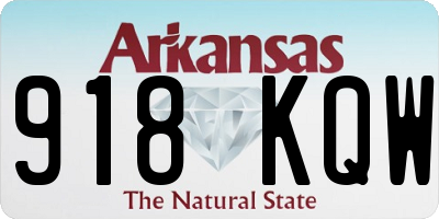 AR license plate 918KQW