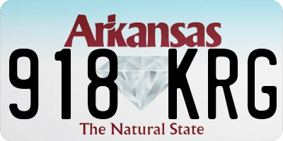 AR license plate 918KRG