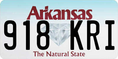 AR license plate 918KRI