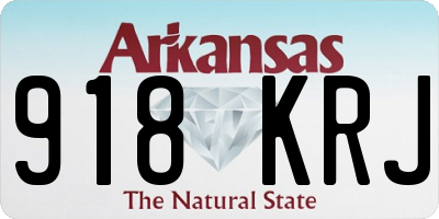 AR license plate 918KRJ