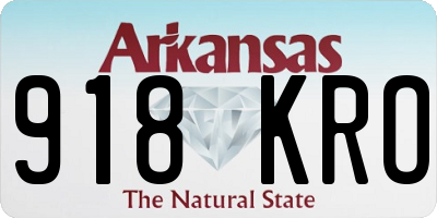 AR license plate 918KRO