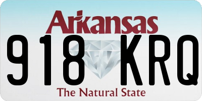 AR license plate 918KRQ