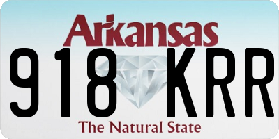 AR license plate 918KRR