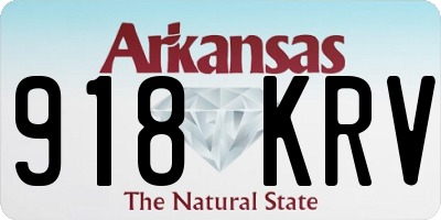 AR license plate 918KRV