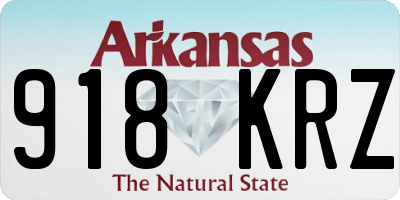 AR license plate 918KRZ