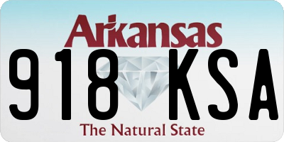AR license plate 918KSA