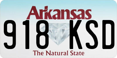 AR license plate 918KSD