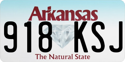 AR license plate 918KSJ