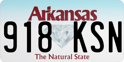 AR license plate 918KSN