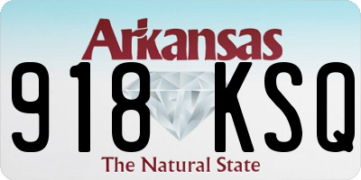 AR license plate 918KSQ