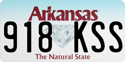 AR license plate 918KSS