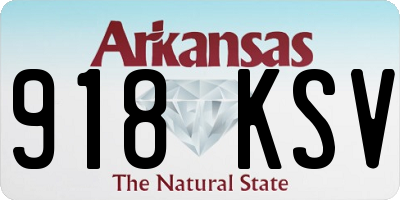 AR license plate 918KSV