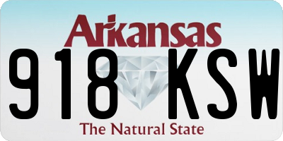 AR license plate 918KSW