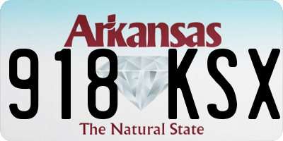 AR license plate 918KSX