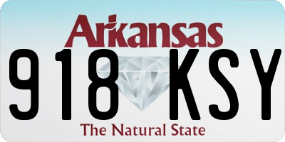 AR license plate 918KSY