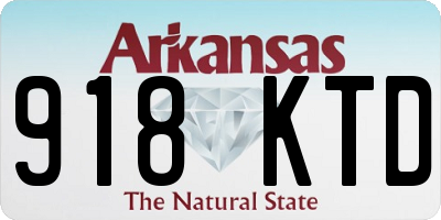 AR license plate 918KTD