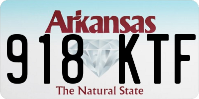 AR license plate 918KTF