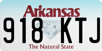 AR license plate 918KTJ