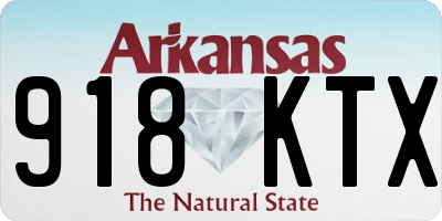 AR license plate 918KTX