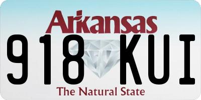 AR license plate 918KUI