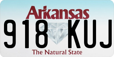 AR license plate 918KUJ