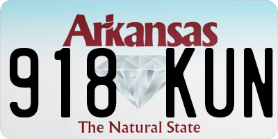 AR license plate 918KUN