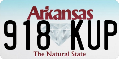 AR license plate 918KUP