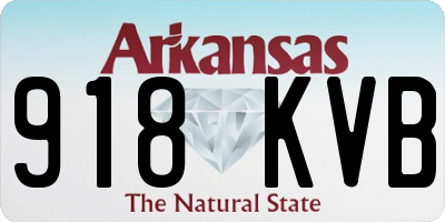 AR license plate 918KVB