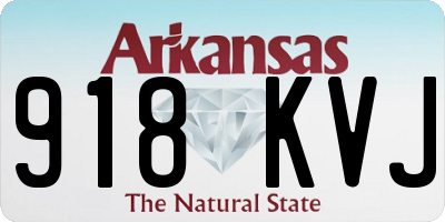 AR license plate 918KVJ