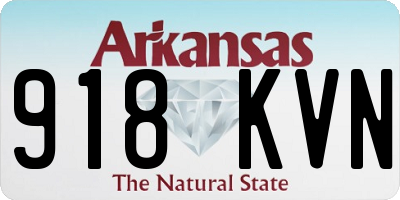 AR license plate 918KVN