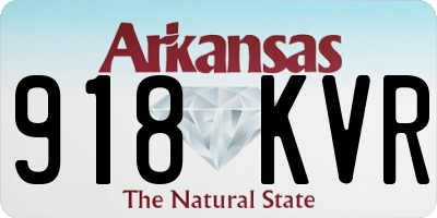AR license plate 918KVR