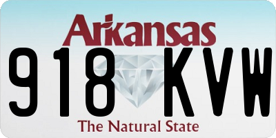 AR license plate 918KVW