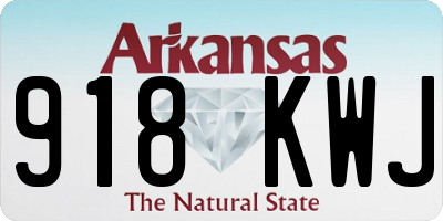 AR license plate 918KWJ