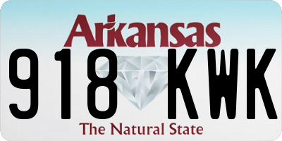AR license plate 918KWK