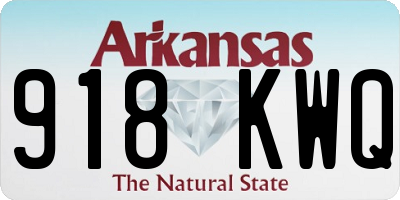 AR license plate 918KWQ
