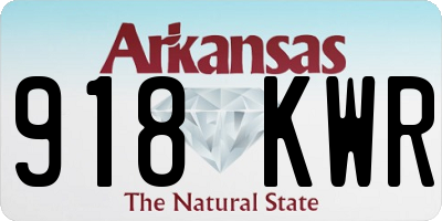 AR license plate 918KWR