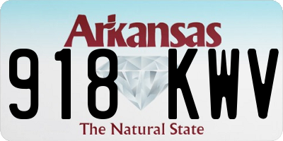 AR license plate 918KWV