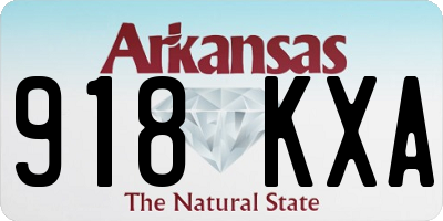 AR license plate 918KXA
