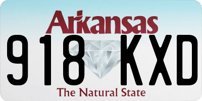 AR license plate 918KXD