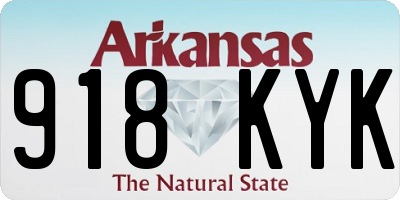 AR license plate 918KYK