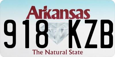 AR license plate 918KZB