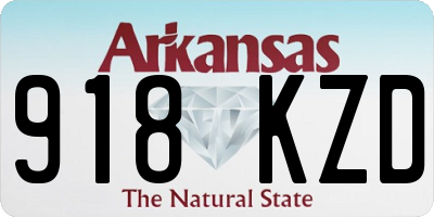 AR license plate 918KZD