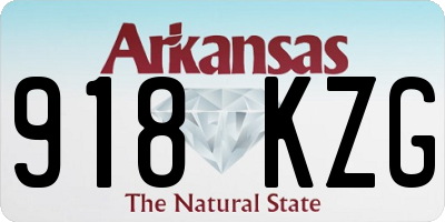 AR license plate 918KZG